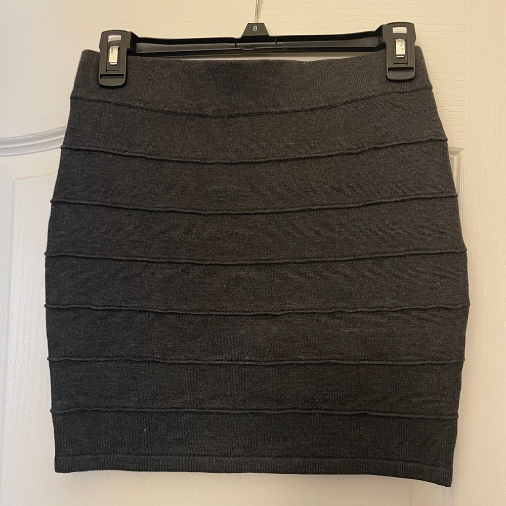 Ambiance Gray Mini Skirt Size M